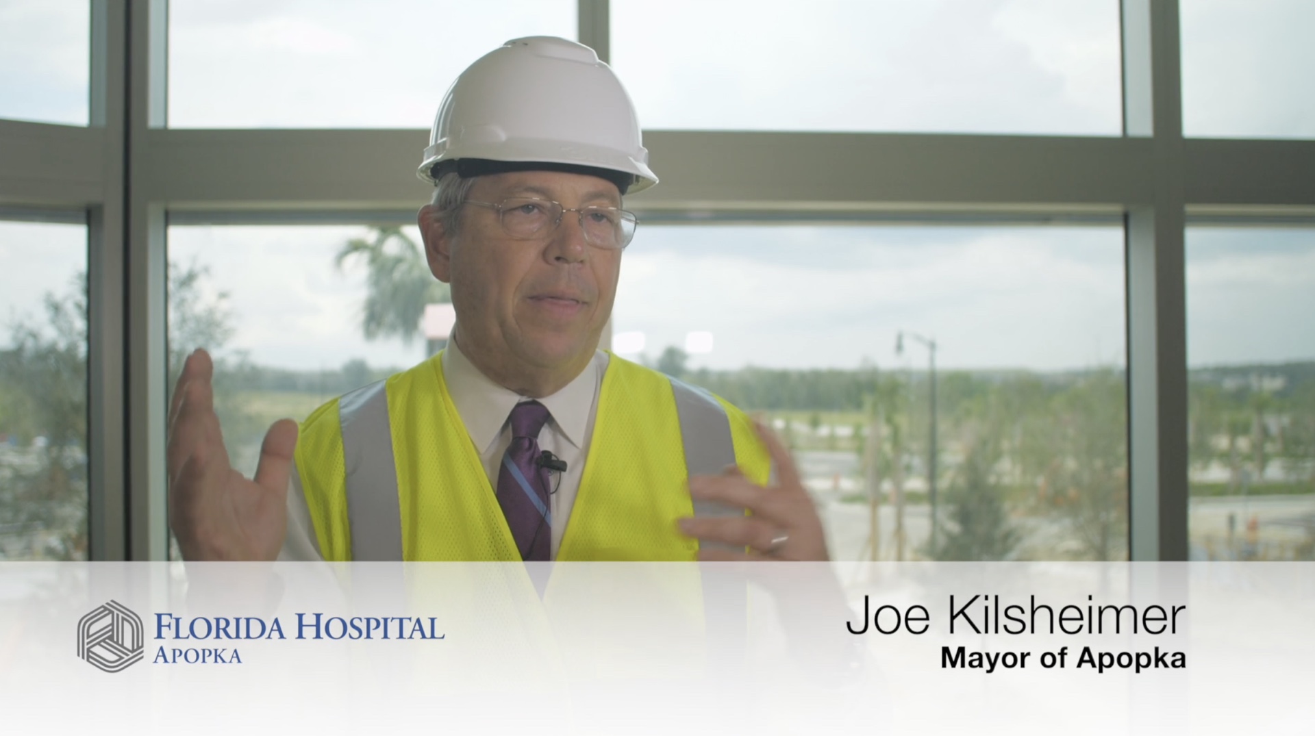 Interview frame identifying Joe Kilsheimer in the original film as Mayor of Apopka.